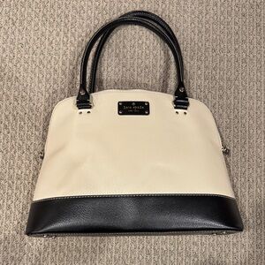 Kate Spade Black and White oversized handle bag
